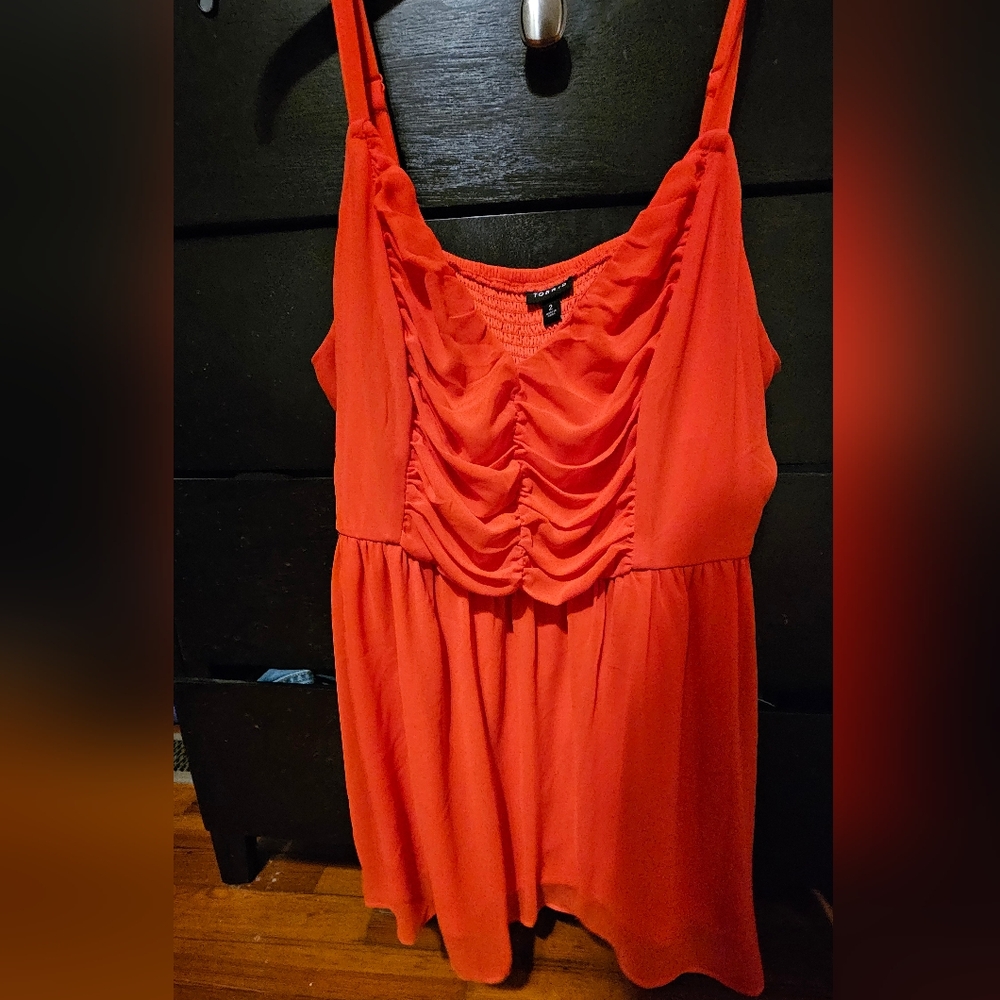 Torrid Bright Orange Sleeveless Top